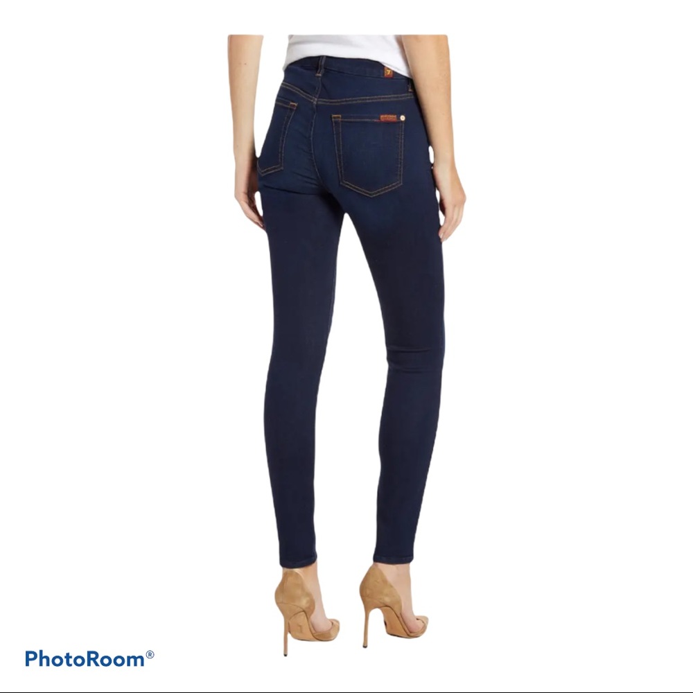 7 FOR ALL MANKIND Slim Illusion High Waist Ankle Skinny Jeans | NWOT | Norstrom - Picture 2 of 11